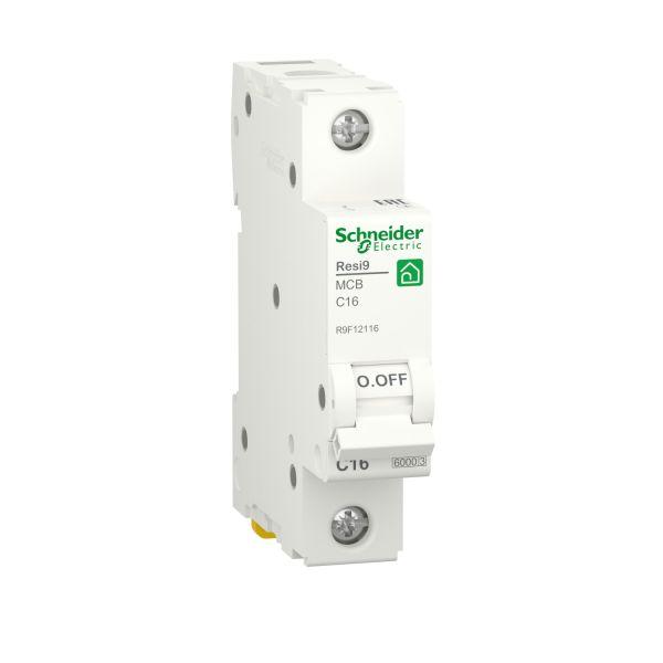 Автоматичний вимикач Schneider Electric  RESI9 6kA 1P 16A C