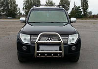 Кенгурятник QT007 (нерж.) для Mitsubishi Pajero Wagon IV