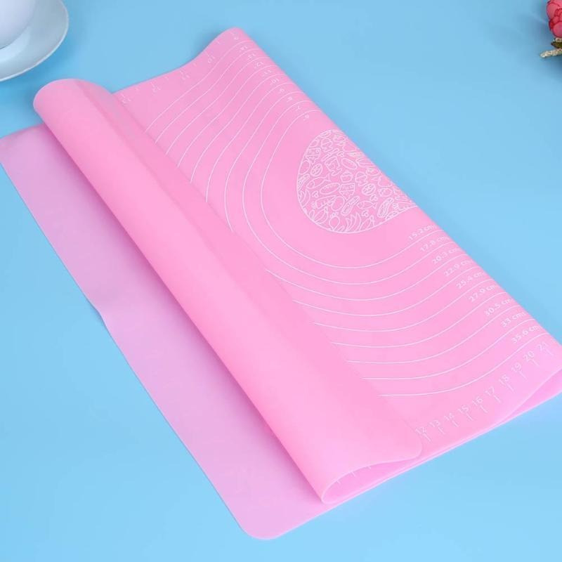 Силиконовый коврик для выпечки Kamille LR 9900, 38х28 см, выдерживает от -40°С до +230°С Розовый MND - фото 6 - id-p2031109785