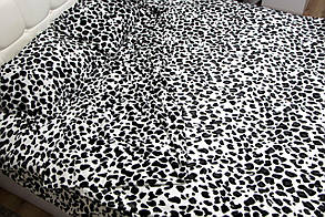 Велюрова тепла постільна білизна Євро розміру — Шкура леопарда