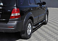 Боковые трубы (2 шт., нерж.) для Kia Sorento 2002-2009 гг T.C