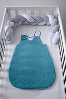 Cпальник дитячий Baby Veres Велюр Аквамарин 0-9 місяців, фото 5