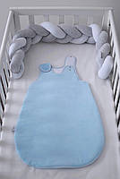 Cпальник дитячий Baby Veres Велюр Блакитний 0-9 місяців, фото 5