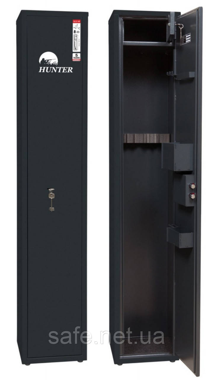 Сейф збройовий Griffon GLT.140.K (ВxШxГ:1412x260x260) на 3 рушниці, сейф для рушниці, мисливський сейф