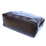 Сумка саквояж з еко-шкіри Ines Delaure коричнева, фото 6