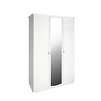 Шкаф для одежды 3-х дверный с зеркалом Futura MiroMark 2150x1476x595 Белый глянец