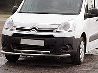 Передняя защита ST016 (нерж.) 51/42 мм для Citroen Berlingo 2008-2018 гг