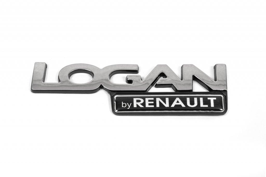 Надпись Logan by Renault (14,5см) для Renault Logan I 2005-2008 гг - фото 1 - id-p2031133482