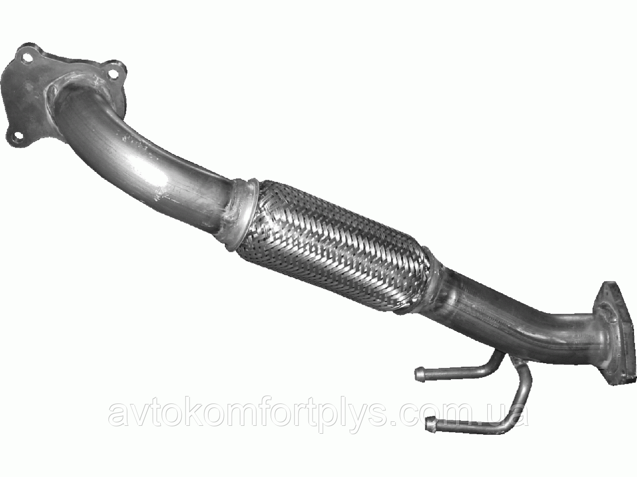 Приймальна труба з гофрою Volkswagen Sharan 1.9 TDI турбодизель 1995 - 2000 рр, фото 1