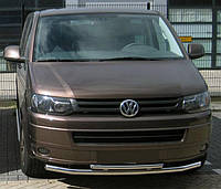 Нижняя двойная губа ST014 (нерж) 51 на 42 мм для Volkswagen T5 2010-2015 гг