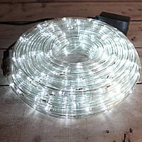 Гирлянда лента 20 метров уличная для дома Светодиодная LED Rope light 20M White Белый (Оригинальные фото)