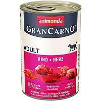 Вологий корм Animonda ГранКарно Орідженал 400 г для дорослих собак з яловичиною та серцями