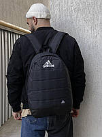 Рюкзак спортивный Adidas темный меланж Сумка Адидас для ноутбука стильная мужская женская Качественный