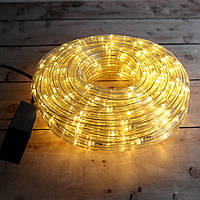 Гирлянда лента 20 метров уличная для дома Светодиодная LED Rope light 20M Yellow Желтый (Оригинальные фото)