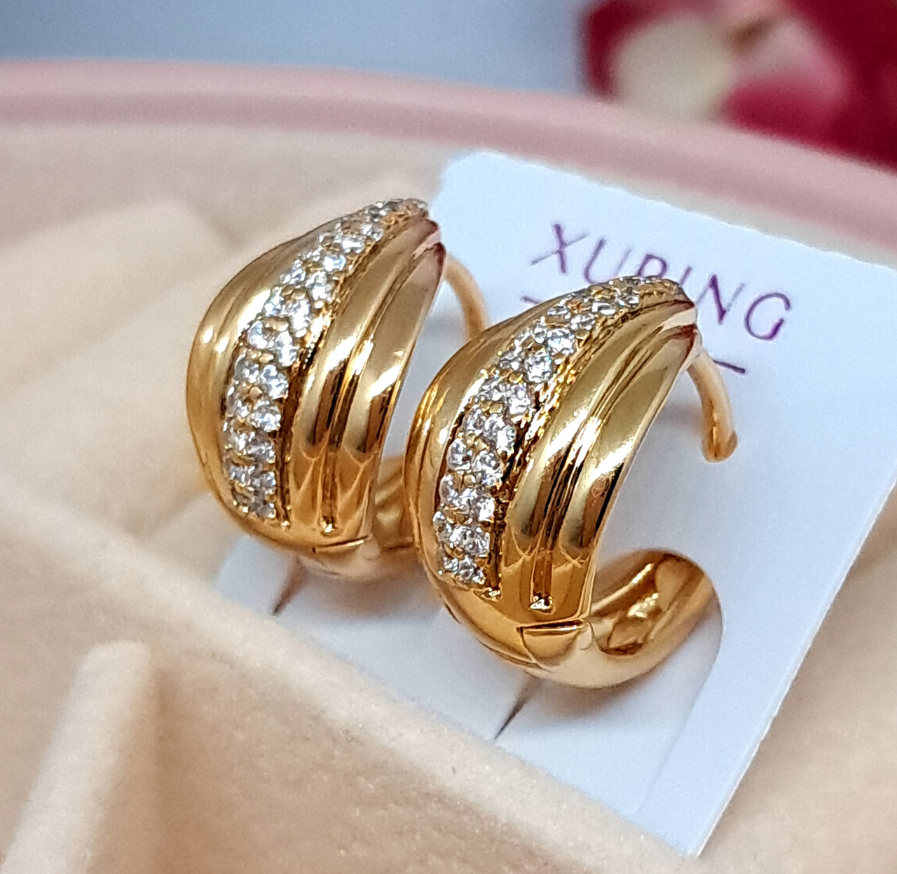 Сережки кільця з медичного сплаву Xuping 3756