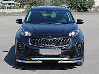 Передній захист ST009 (нерж) для Kia Sportage 2015-2021 рр