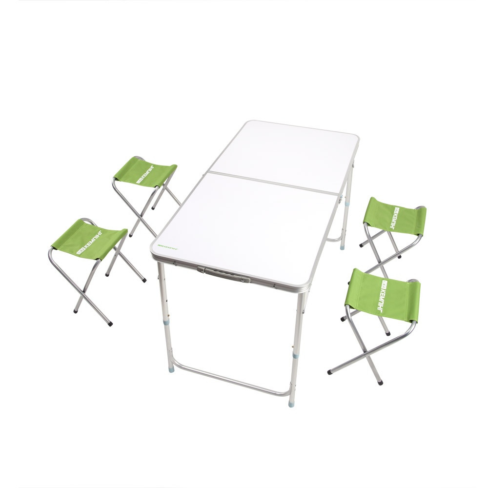 Розкладний стіл зі стільцями для пікніка та саду Кемпінг XN-12064 (набір туристичної складаний меблів в чохлі)