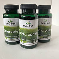 Swanson Chlorophyll, хлорофіл, 50 мг, 90 рідких капсул