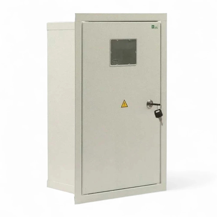 Шафа монтажна розподільчий внутрішньої установки з замком під 3Ф, електронний лічильник Лоза ШМР-3Фэ-36В