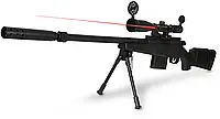 Детская снайперская винтовка на пульках M24 - лазерный и оптический прицел