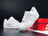 Кроссівки зимові Nike Air Force на хутрі white 37-45p