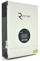 Гибридный инвертор, RITAR, 5000W, 5 кВт, 48V, Вольт, Volt, для солнечных станций, автономный, сетевой