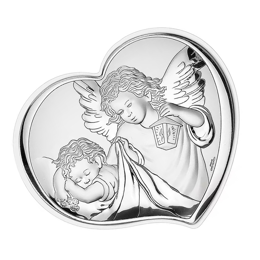 Срібна ікона Ангел-Охоронець (14,5 x 12,5 см) Valentі 81258 3L BI