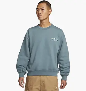 AllOriginal com ua Світшот Nike Sb Skate Like A Girl Fleece Skate Crew Light Blue DQ7306-384 РОЗМІРИ ЗАПИТУЙТЕ