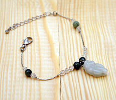 Браслет із нефритовим символом No10