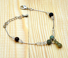 Браслет із нефритовим символом No3