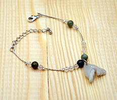 Браслет із нефритовим символом No8