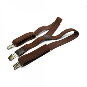 Підліткові підтяжки 80х3 см Gofin suspenders Коричневий (2000000439723)
