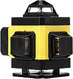 Лазерний 4D 16-лінійний зелений рівень, самовирівнювальний інструмент для вимірювання перетину ліній на 360, фото 3