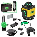 Лазерний 4D 16-лінійний зелений рівень, самовирівнювальний інструмент для вимірювання перетину ліній на 360, фото 6