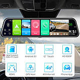 Дзеркало відеореєстратор з GPS і ADAS на Android 8.1, 2GB+32GB 4G, Автореєстратор сенсорний екран, фото 7
