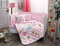 Комплект для детей с защитой и одеялом Princess Pink (6 предметов) Детский Tac Розовый (2000002296270)