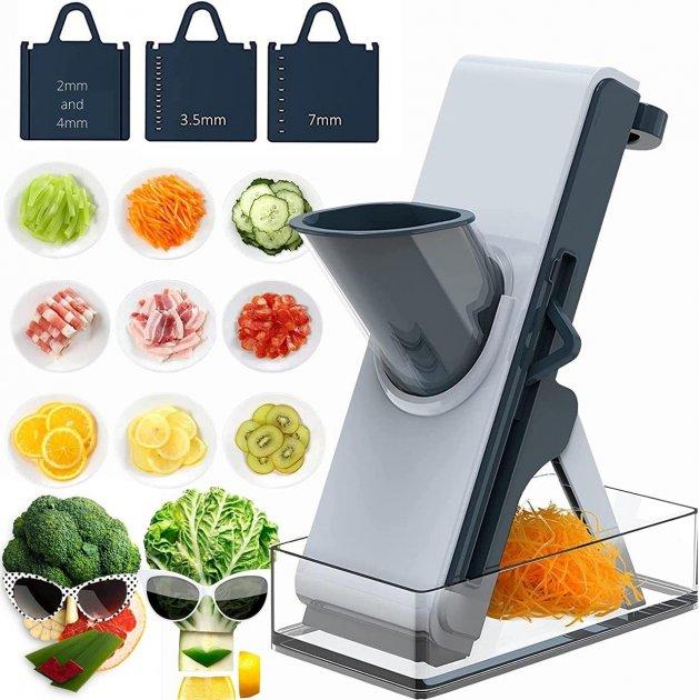 Подрібнювач овочів пластиковий (LY-20), Професійний подрібнювач продуктів 4 в 1, фото 1