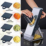 Подрібнювач овочів пластиковий (LY-20), Професійний подрібнювач продуктів 4 в 1, фото 3