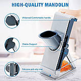 Подрібнювач овочів пластиковий (LY-20), Професійний подрібнювач продуктів 4 в 1, фото 5