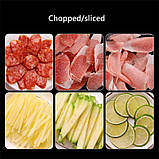 Подрібнювач овочів пластиковий (LY-20), Професійний подрібнювач продуктів 4 в 1, фото 8