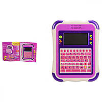 Дитячий розвивальний планшет на рос. і англ. мовами 23х4х26 см Play Smart Рожевий (2000002426936)