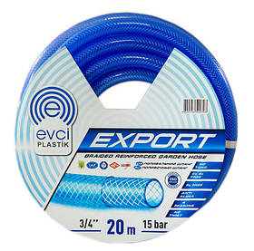 Шланг для поливання армований d-3/4" 20 м Export (3-шаровий) Evci Plastik (2000002512011)