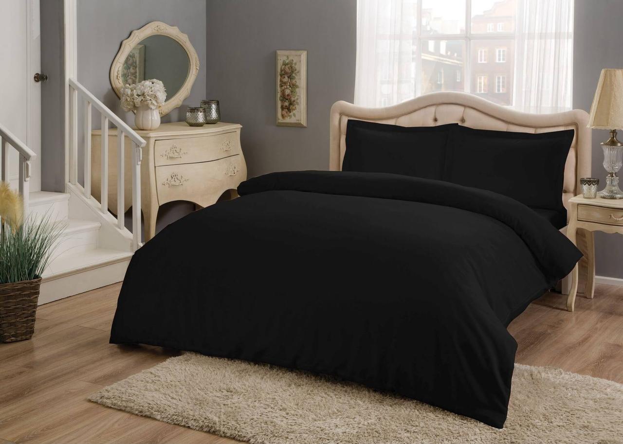 Постельное белье Basic Black Евро Tac CL0123441, фото 1