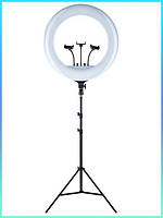 Потужна кільцева лампа 54 см 65 W Професійна лампа для майстрів LED лампа з сумкою і штативом