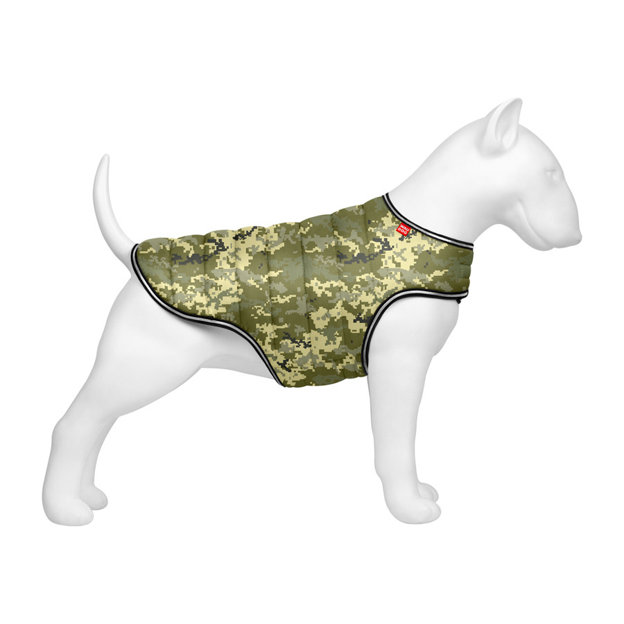 Курточка-накидка для собак малюнок "Мілітарі" L Waudog Різнобарвний (2000002146025)