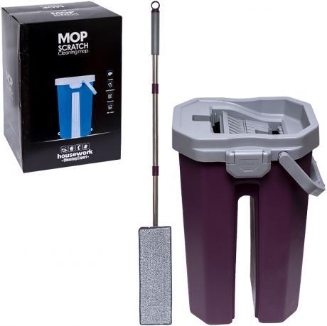 Набір для прибирання відро з віджимом 45*28*23см та швабра 261-25 MZOPT