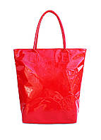 Лакова сумка 38х38х55 см POOLPARTY Червоний (2000000320403)