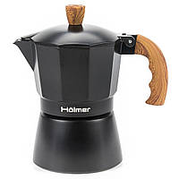 Гейзерная кофеварка Holmer Natural CF-0450-BW 9 чашек 450 мл h