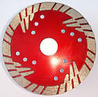 Алмазний диск для глибокої різання граніту RED Turbo 115x2,4x10(24)x22,23 L4