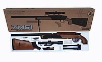 Детская игрушечная снайперская винтовка CYMA ZM51W с оптическим прицелом